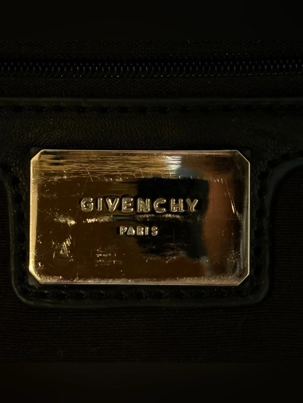 Givenchy black nylon logo backpack